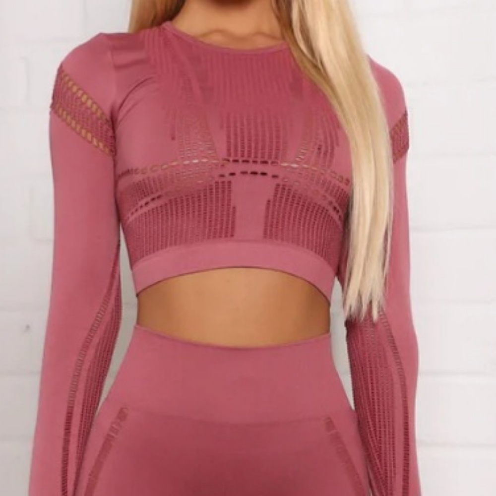Small pink activewear top